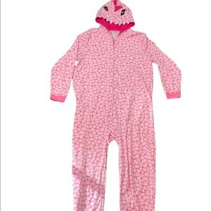 Pink lizard onesie- Womens XL